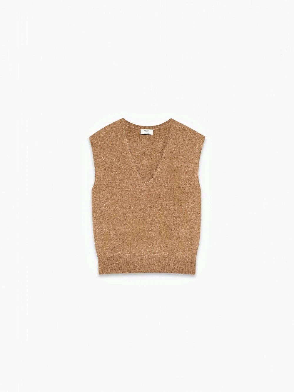 Wilfred by Aritzia Camel V-Neck Sweater Vest – Size XS
